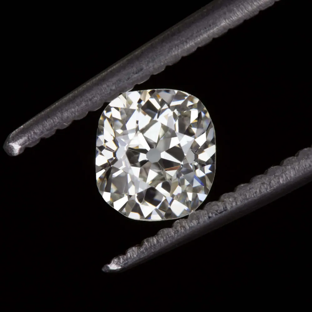 0.53ct H SI1 OLD MINE CUT DIAMOND ANTIQUE LOOSE NATURAL ESTATE 1/2ct ENGAGEMENT