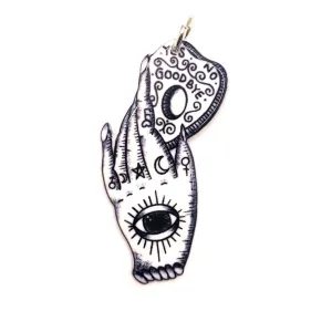 4 or 20 Pieces: Large White Ouija Divination Fortune Teller Hands - Double Sided