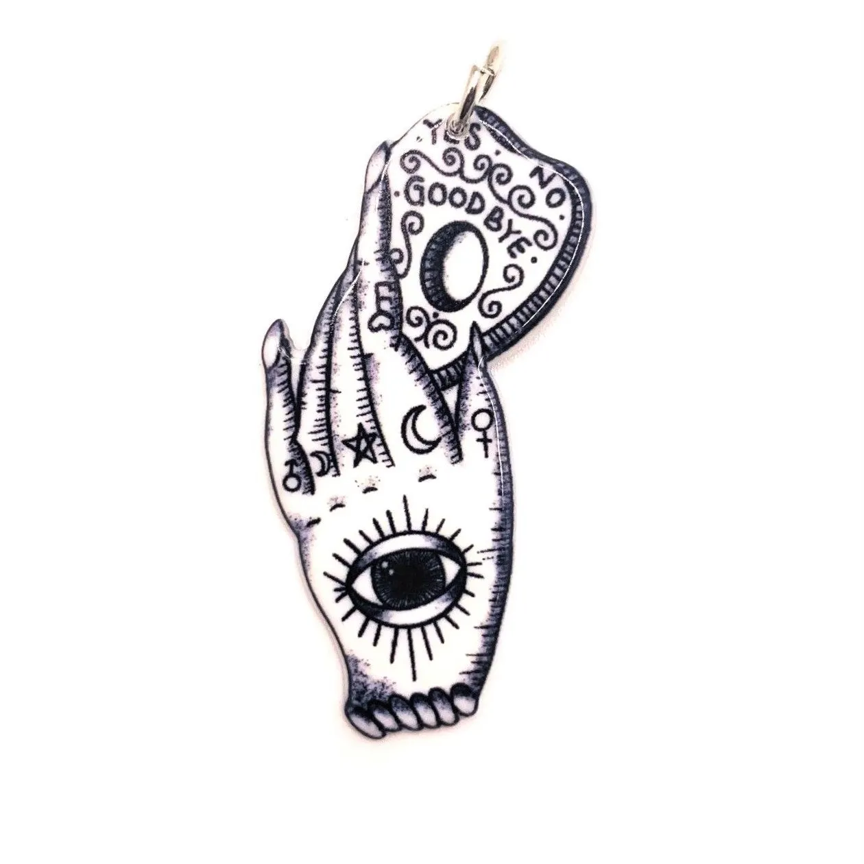 4 or 20 Pieces: Large White Ouija Divination Fortune Teller Hands - Double Sided