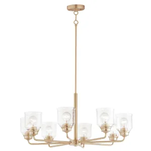 Acadia 32 in. 8 Lights Chandelier Gold finish