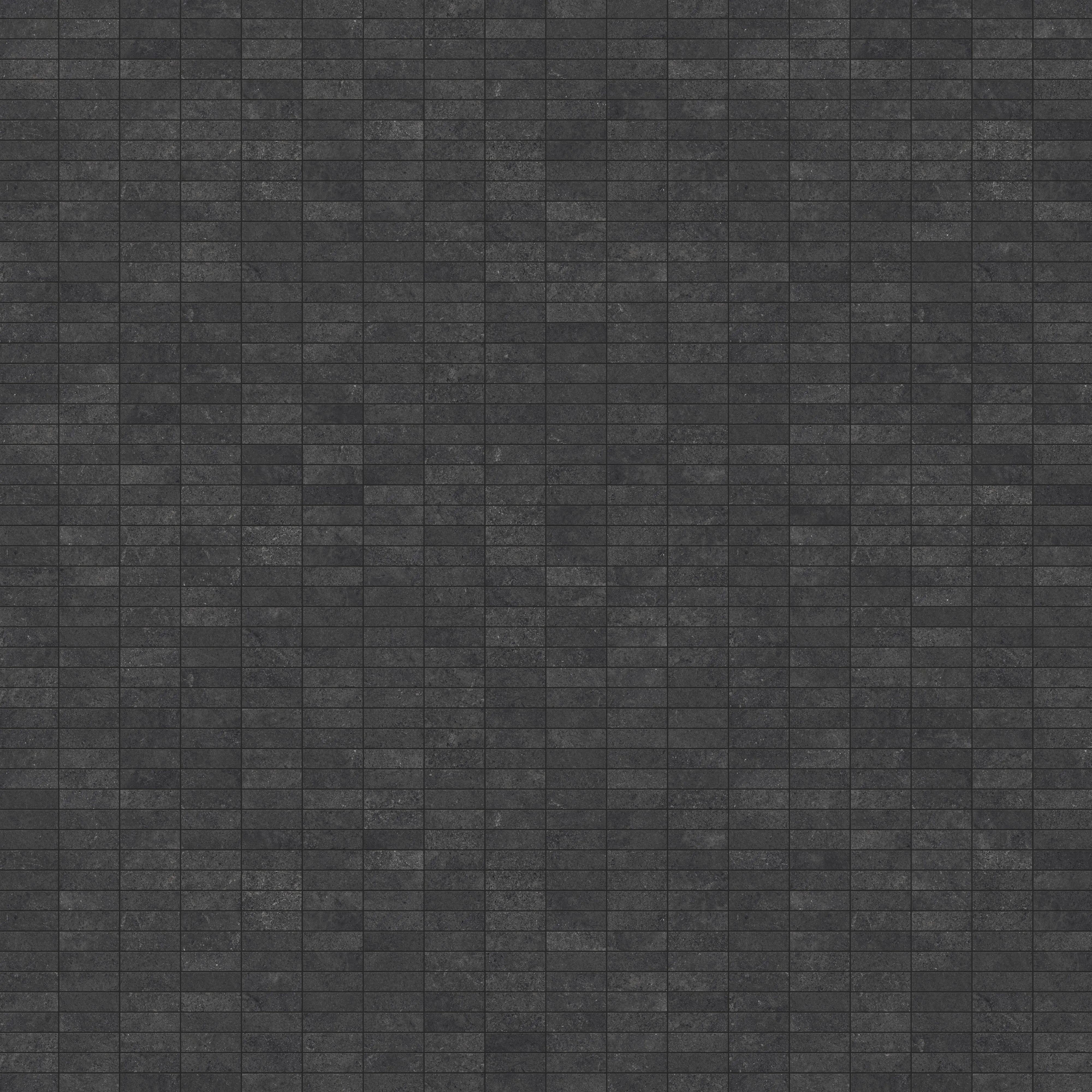 Adeline 1x4 Matte Porcelain Mosaic Tile in Midnight