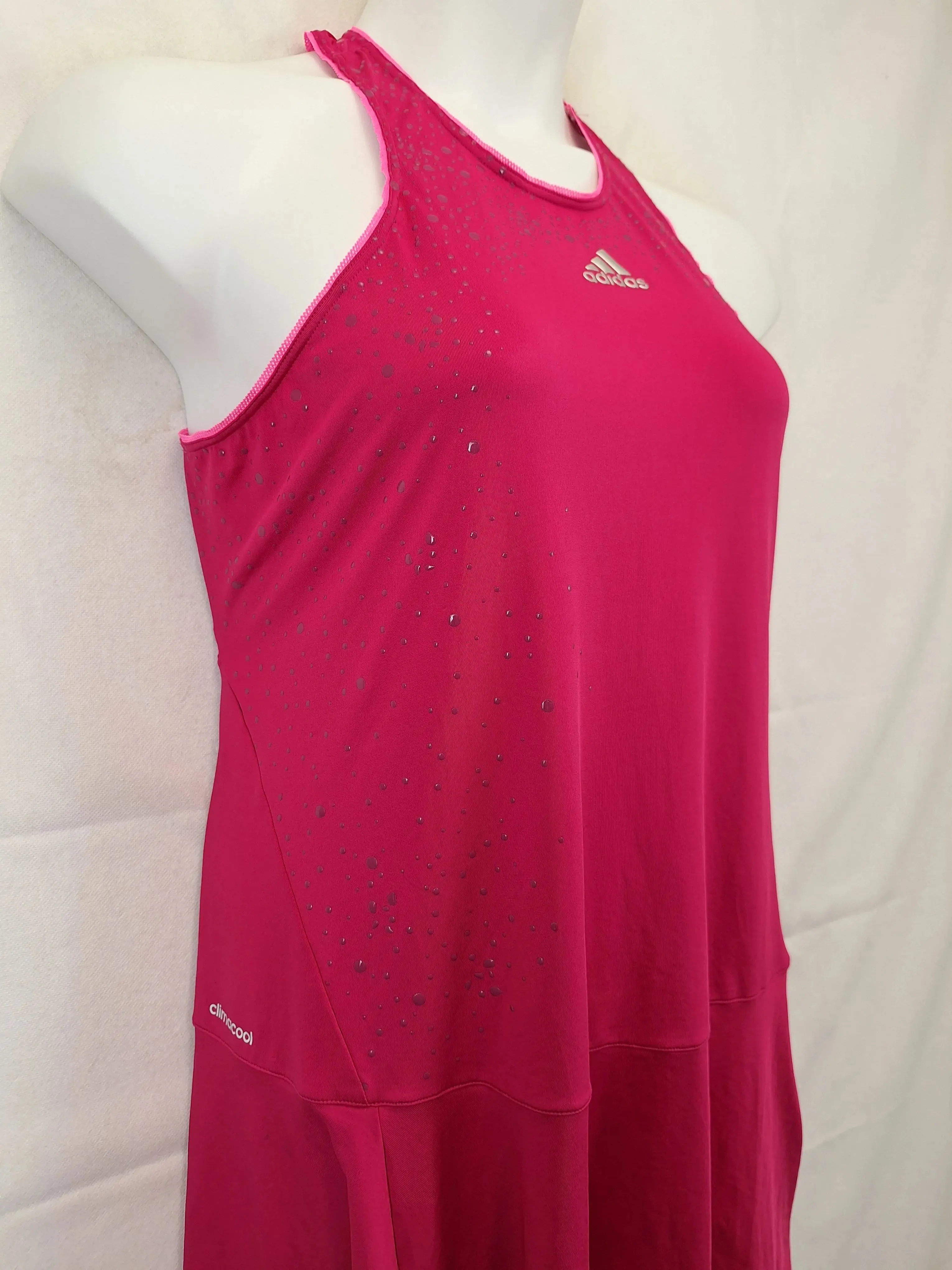 Adidas Berry Splash Racerback Tennis Dress Size 18