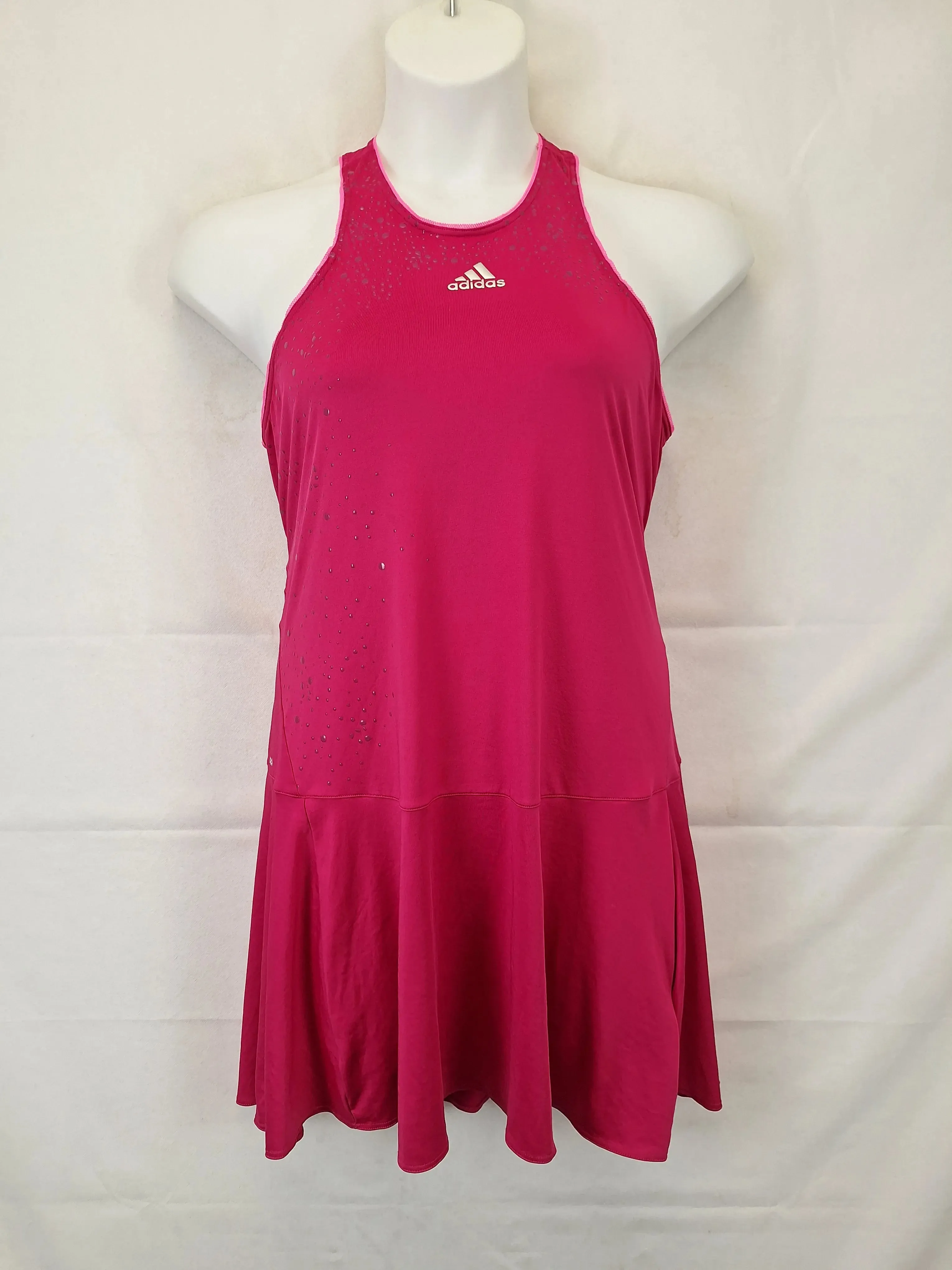 Adidas Berry Splash Racerback Tennis Dress Size 18