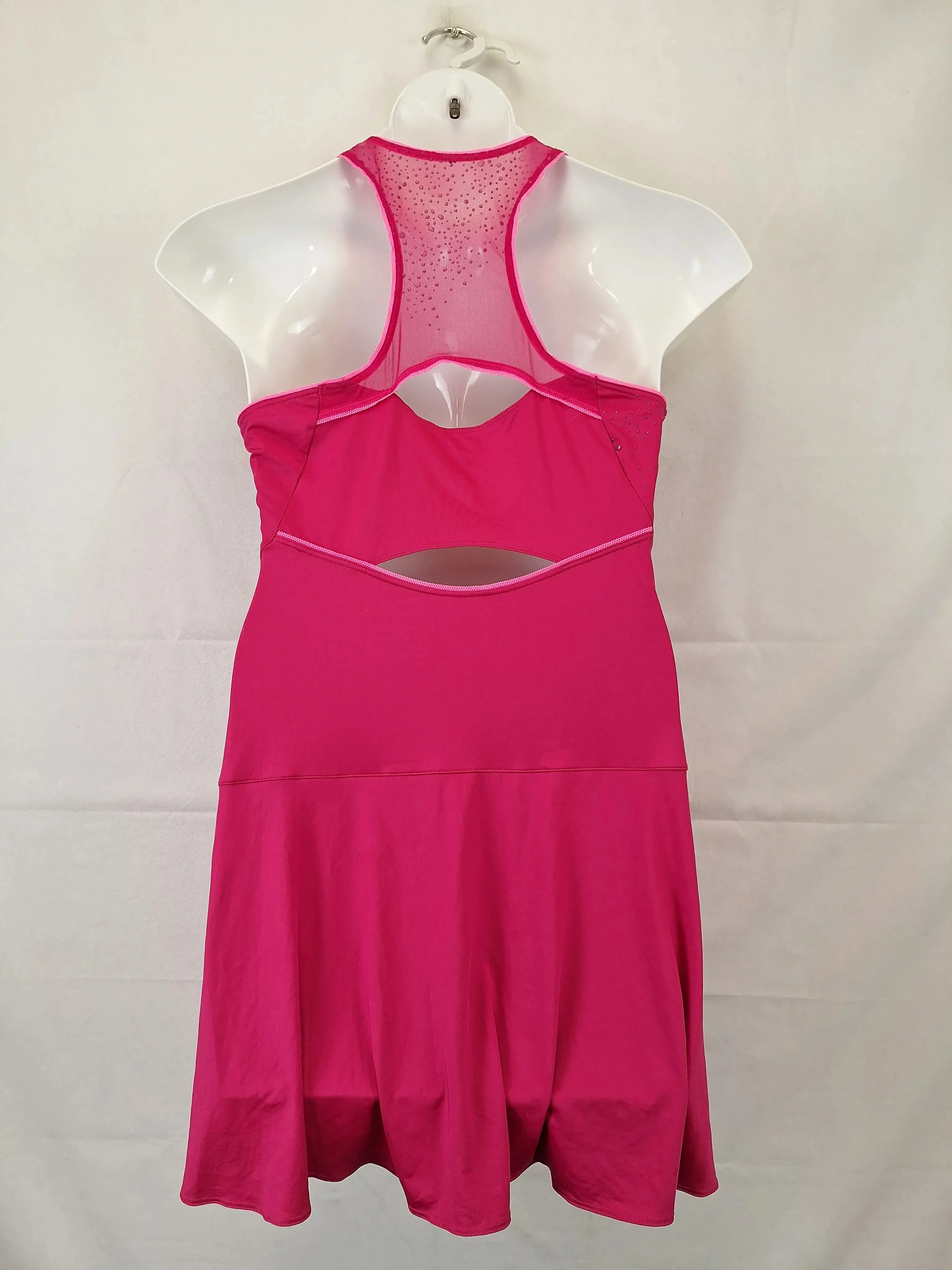 Adidas Berry Splash Racerback Tennis Dress Size 18