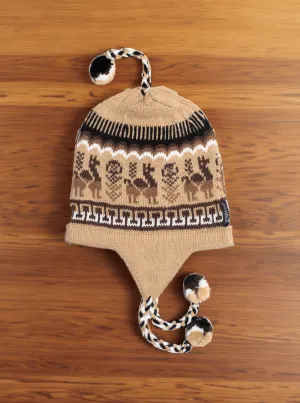Andean Alpaca Hat with braids