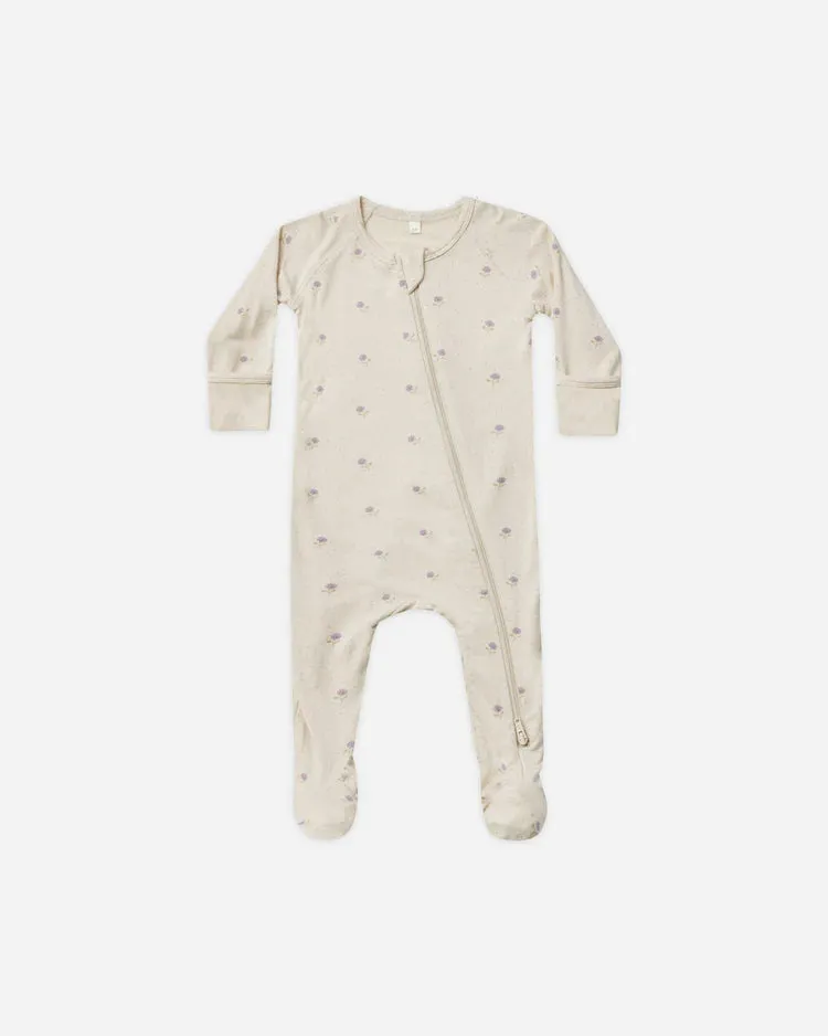 Bamboo Zip Footie - Sweet Pea