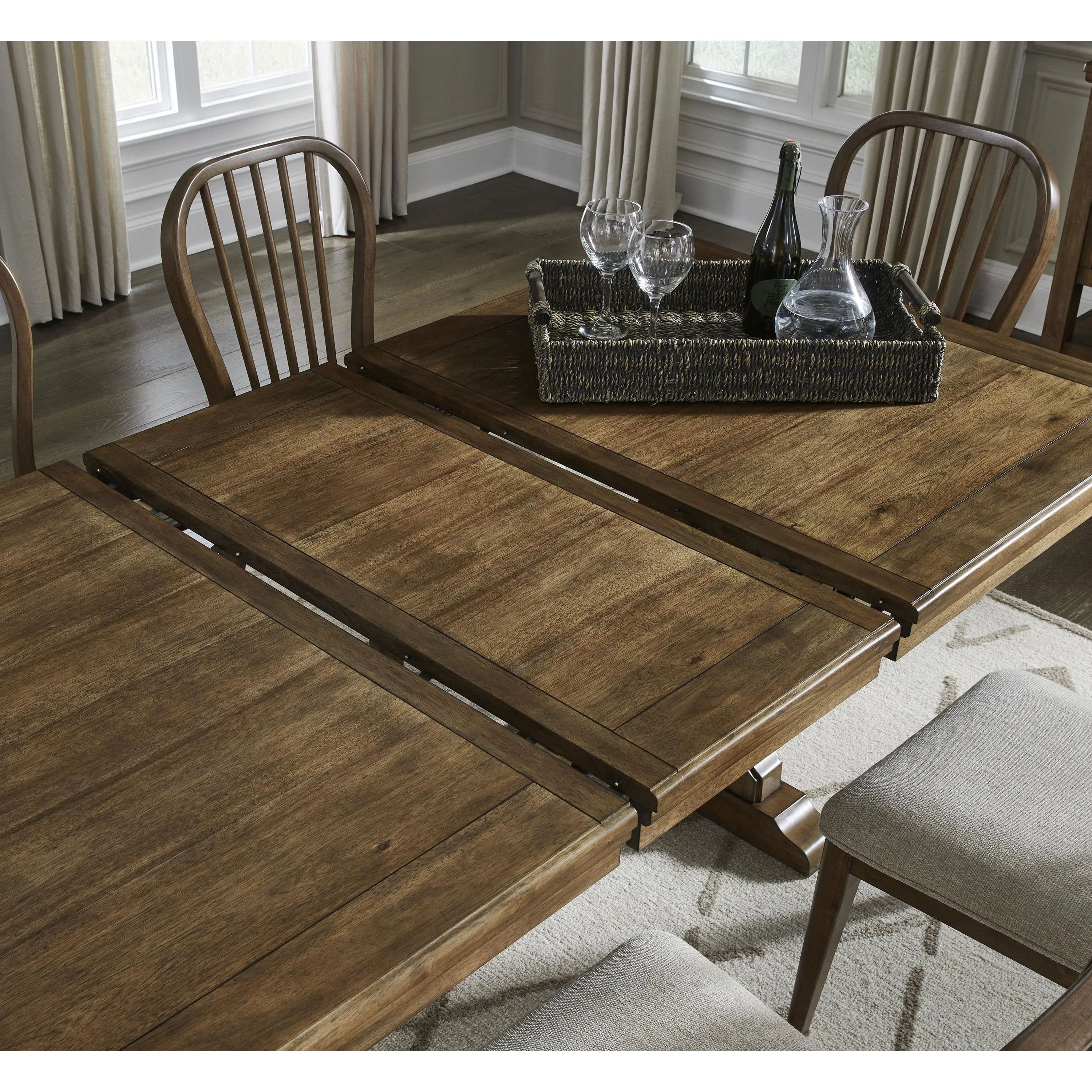 Benchcraft Sturlayne Dining Table with Trestle Base D787-35