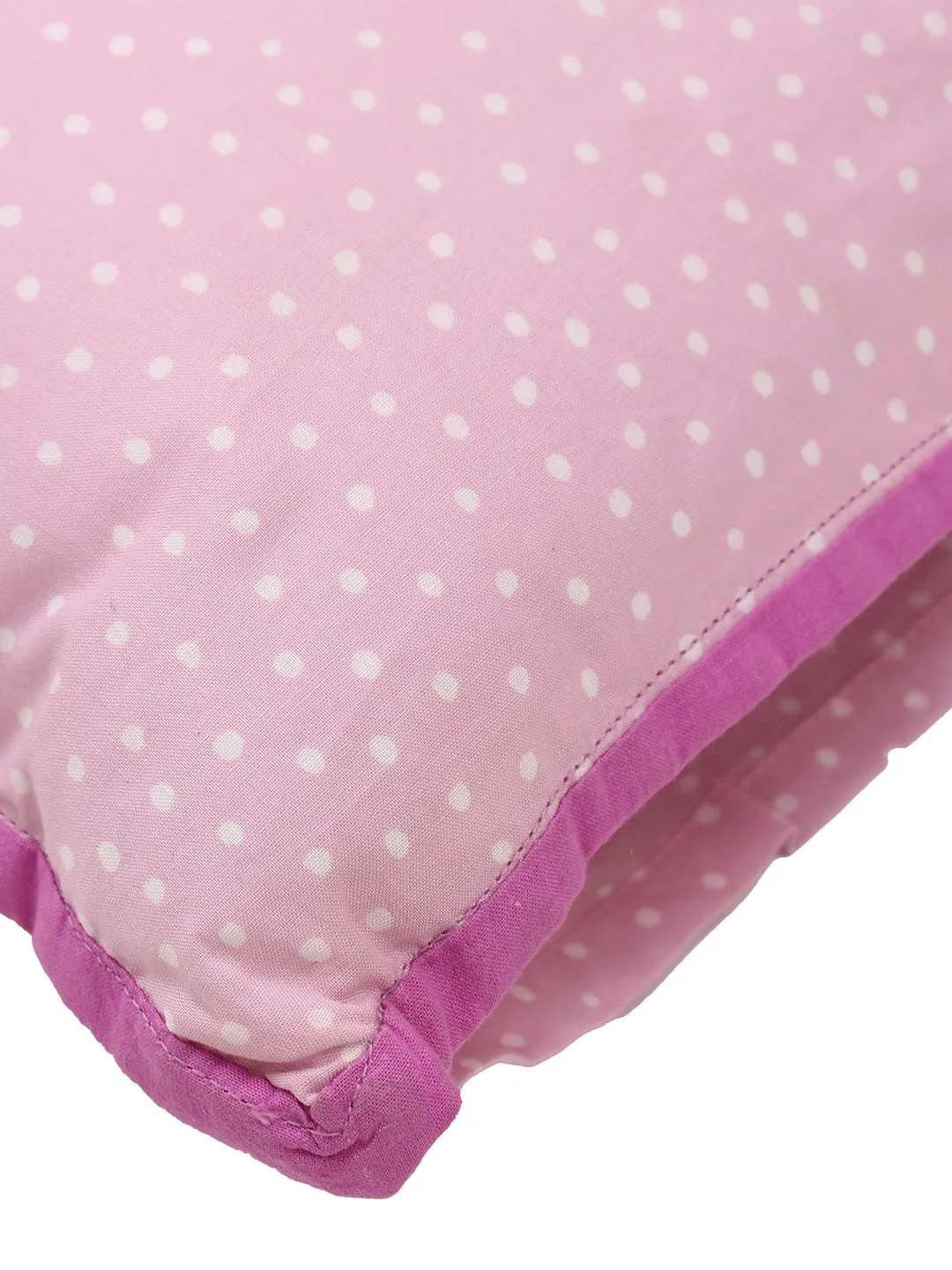 Bitsy Polka Pillow Cover (Pink)