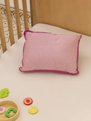 Bitsy Polka Pillow Cover (Pink)