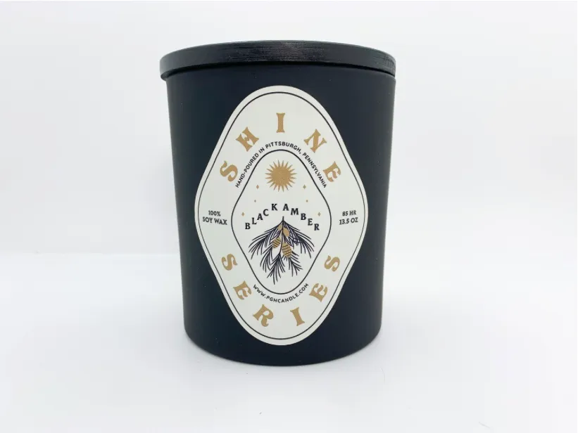 Black Amber Candle (Shine Series)