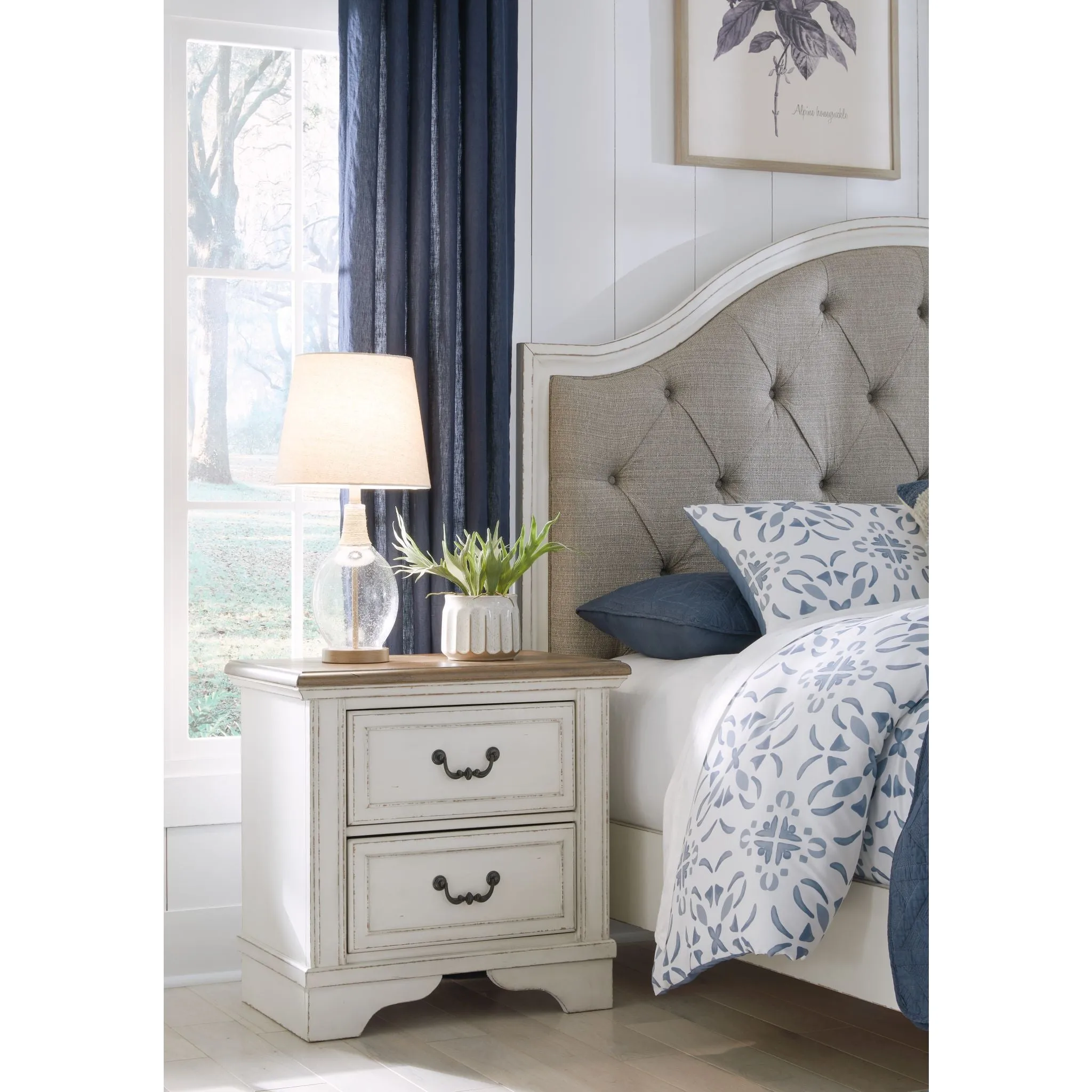 Brollyn Two Drawer Nightstand