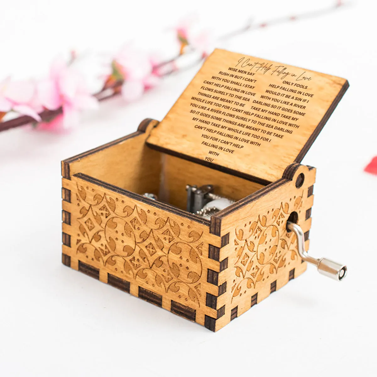 Can't Help Falling in Love Message Music Box
