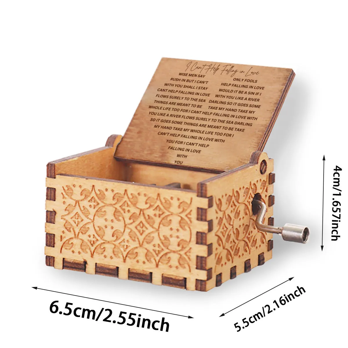 Can't Help Falling in Love Message Music Box