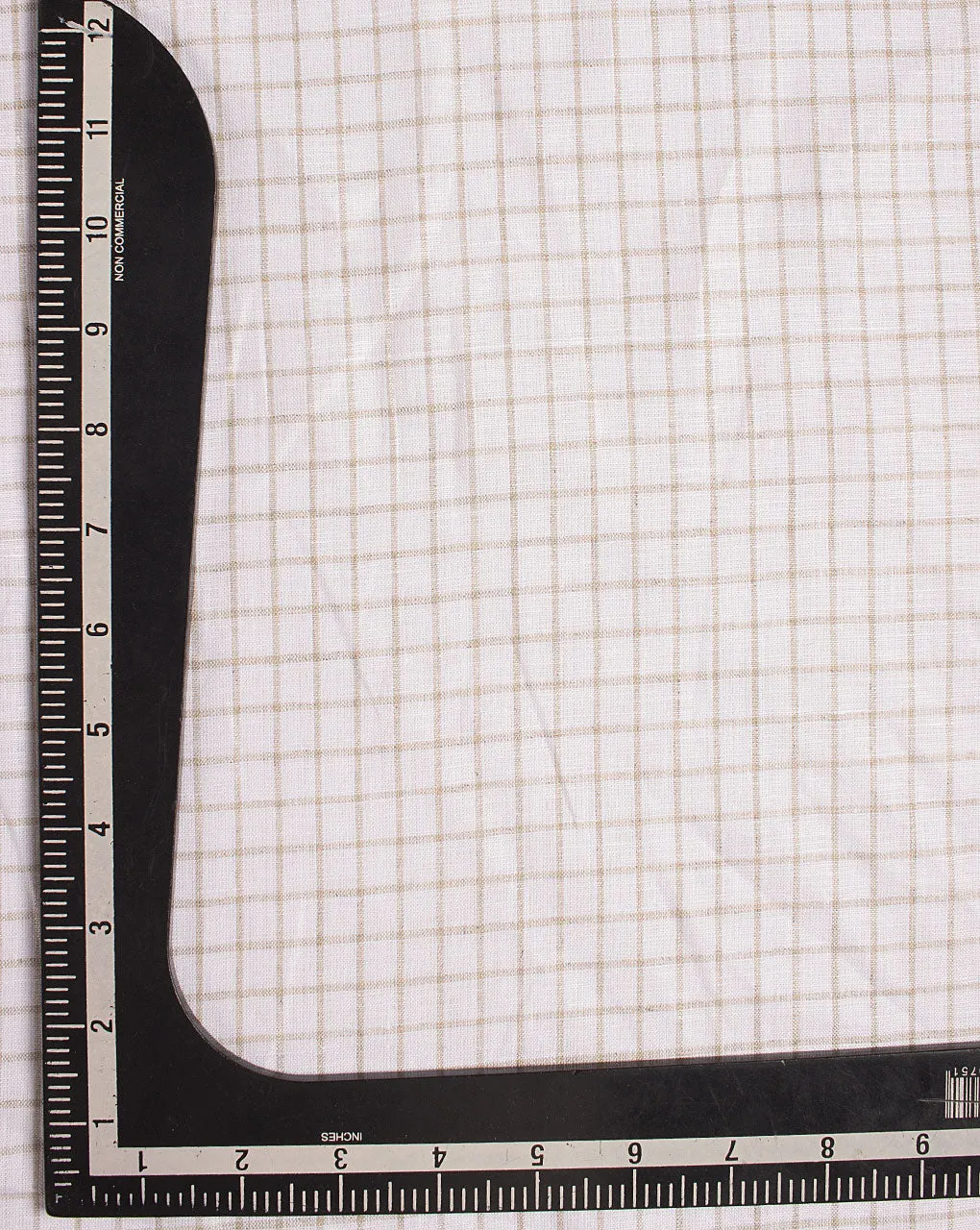 Checks Woven Hemp Fabric ( Swatch 10x12" )