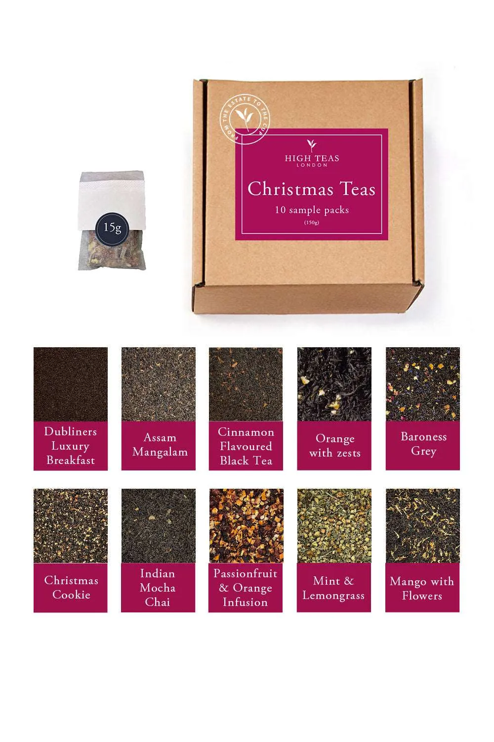 Christmas Tea Sample Box (10 x 15g)