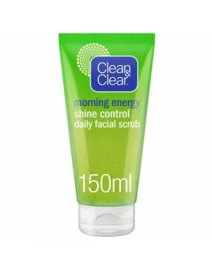 CLEAN & CLEAR, Daily Facial Scrub, Morning Energy, Shine Control, 150ml
