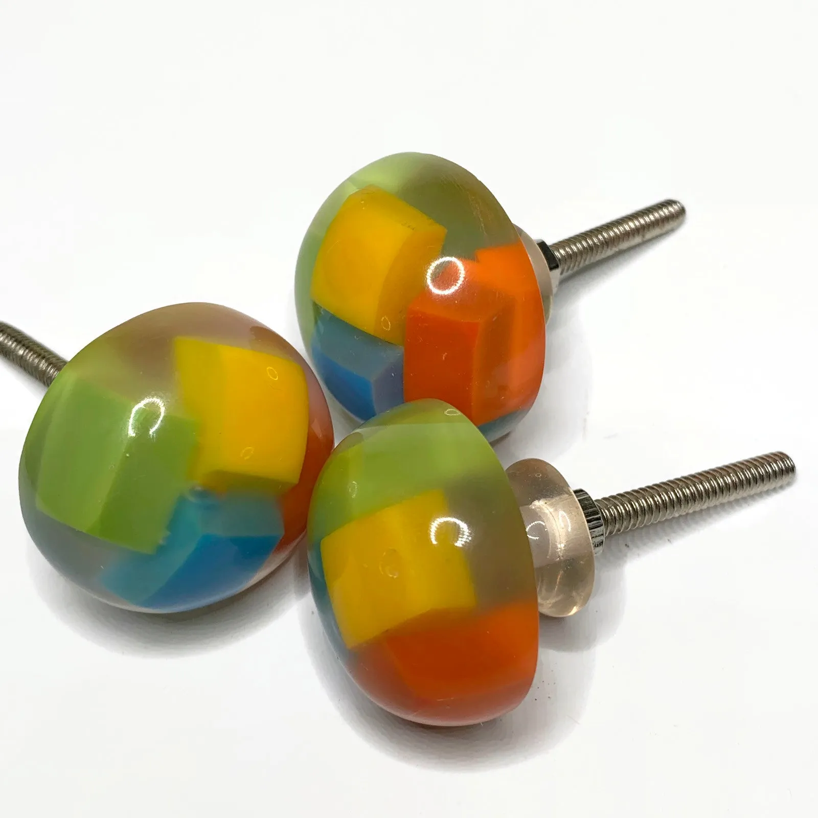 Colorful Kids Drawer Pulls Fun Cabinet Knobs 1.50 Inch