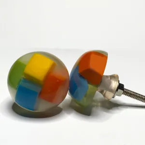 Colorful Kids Drawer Pulls Fun Cabinet Knobs 1.50 Inch