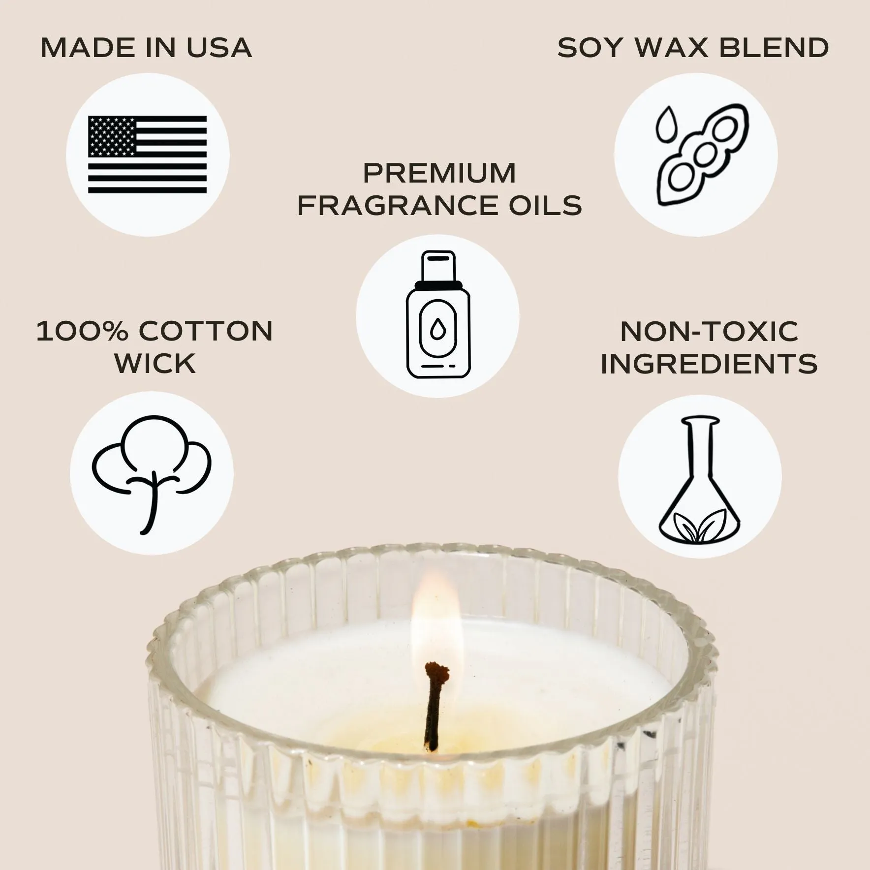 Cozy Season Fluted Soy Candle