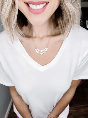 Double Layer Natural Stone Necklace