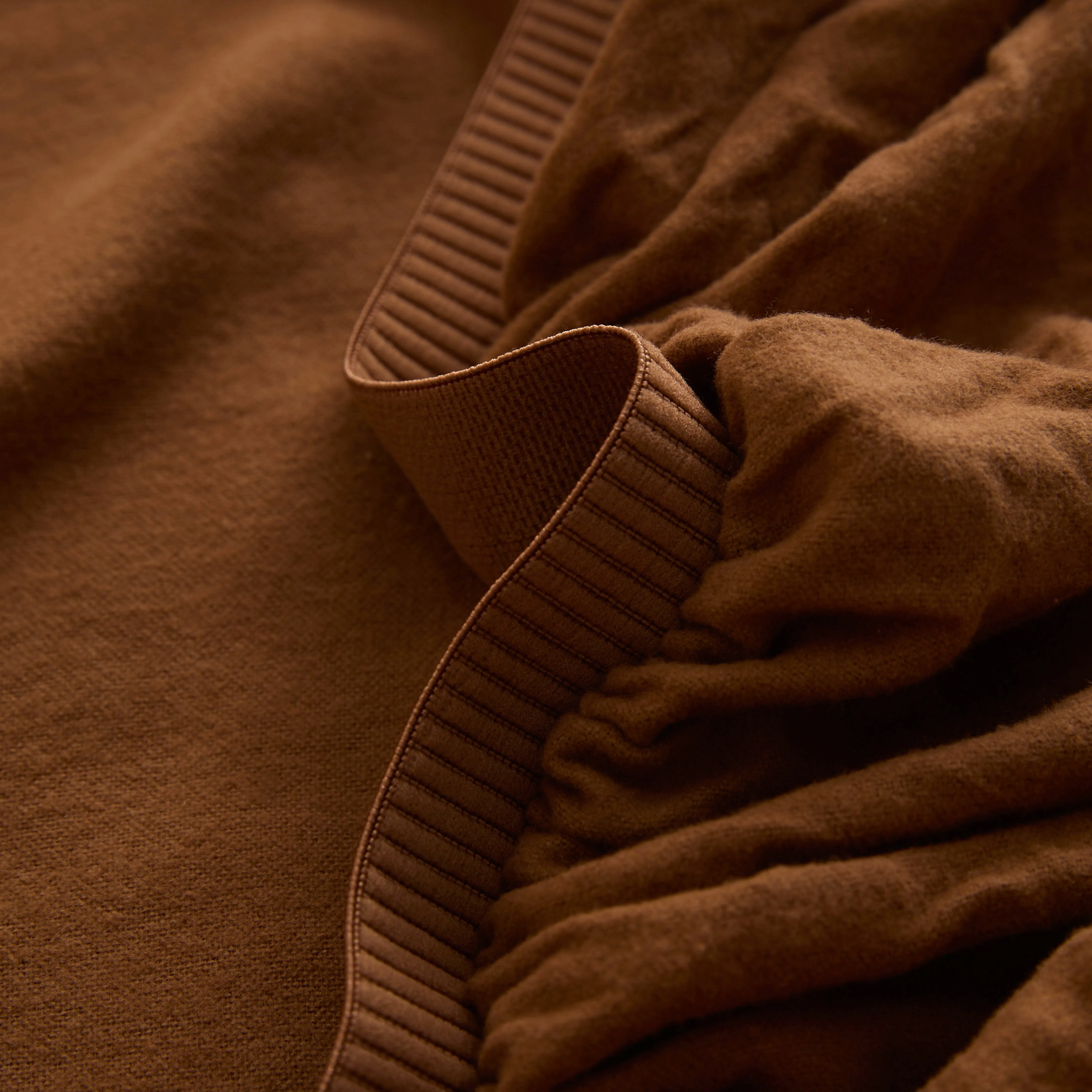 Frankie Flannelette - Terracotta Fitted Sheet