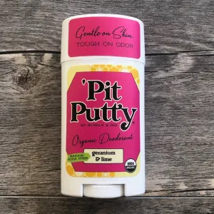 Geranium Lime Pit Putty Certified Organic Deodorant