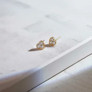 Heart Diamond Earrings