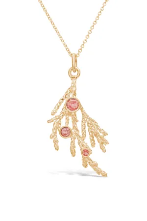 Icons ~ Cedar Sprig Pendant in Gold