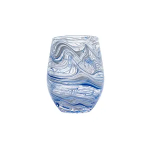 Juliska Puro Stemless Wine Glass, Blue