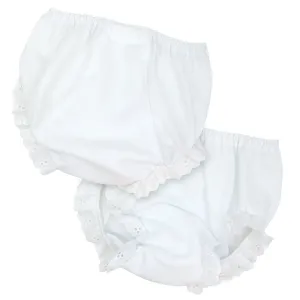 Laura Dare White Eyelet Diaper Cover