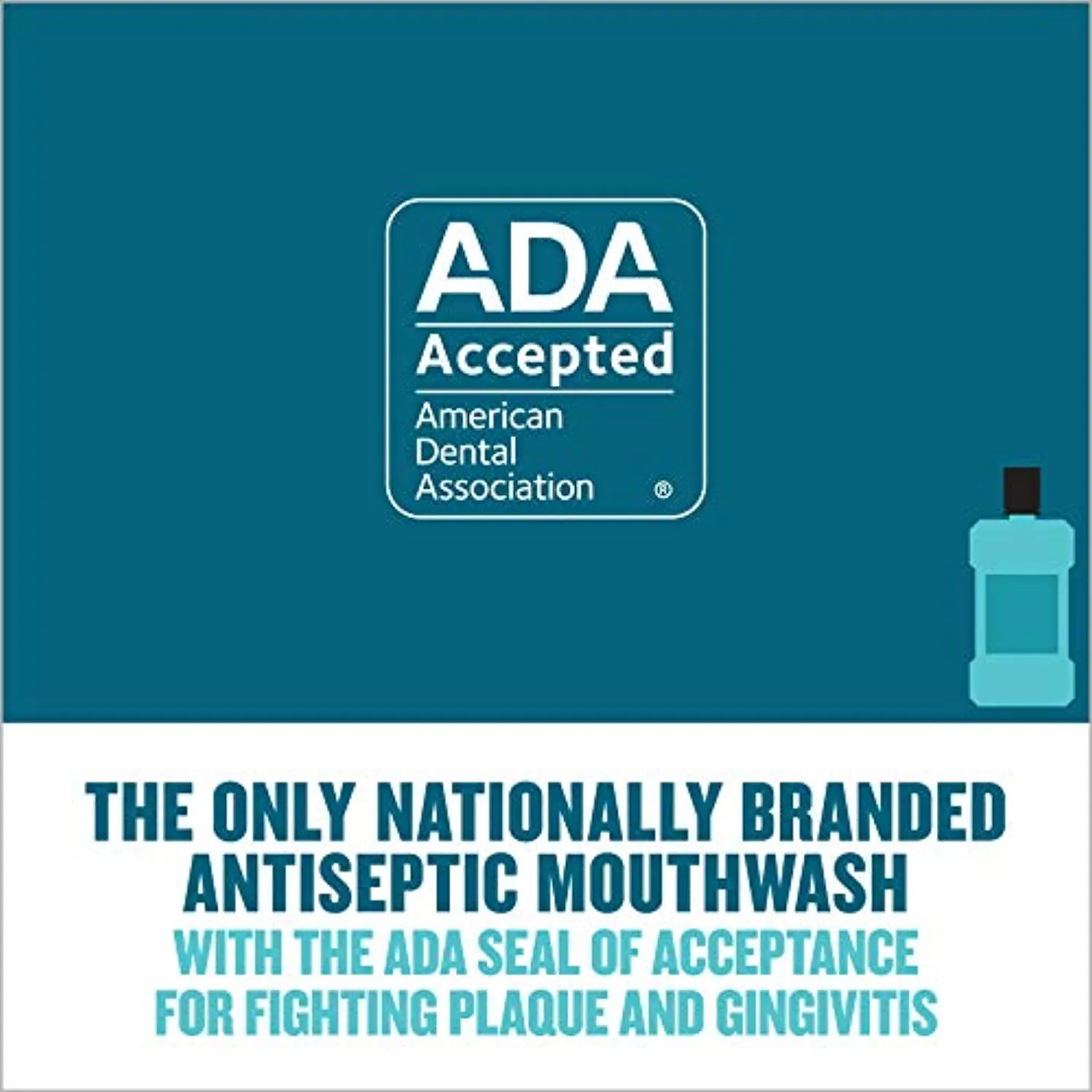 Listerine Ultraclean Oral Care Antiseptic Mouthwash with Everfresh Technology to Help Fight Bad Breath, Gingivitis, Plaque and Tartar, Cool Mint, 500 ml