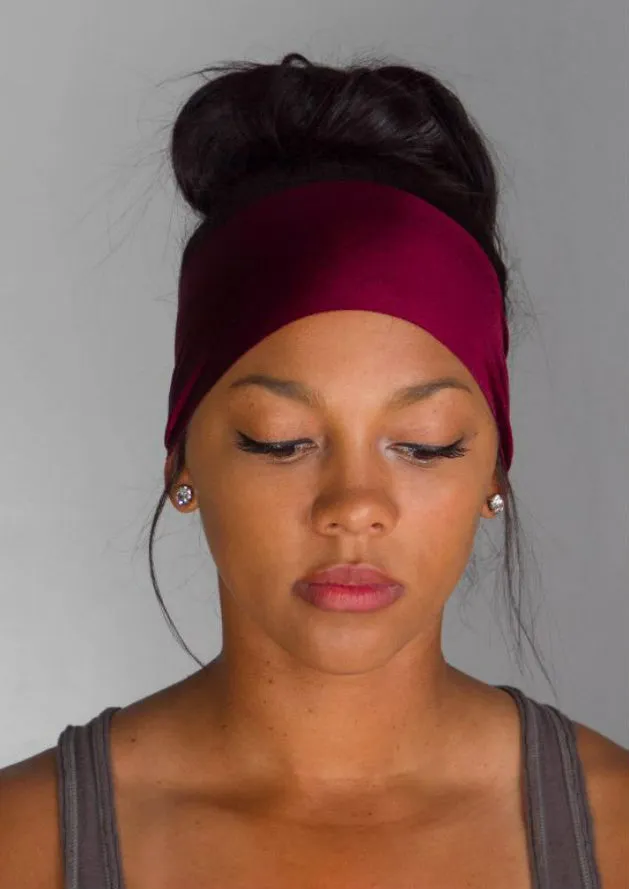 Maroon Yoga Headband