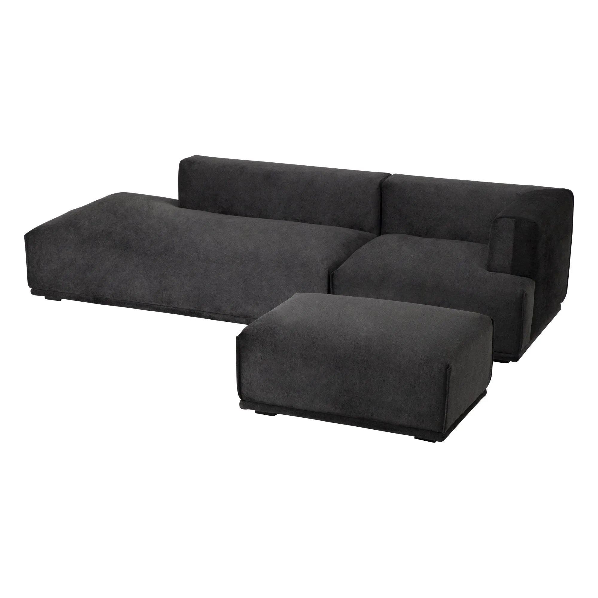 Mehne Ottoman Black (W850×D600×H425Mm)