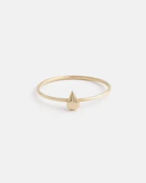 Mini Dew Drop Ring in Gold