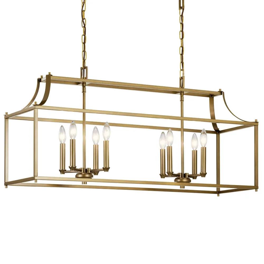Morrigan 41 in. 8 Lights Chandelier Brass Finish