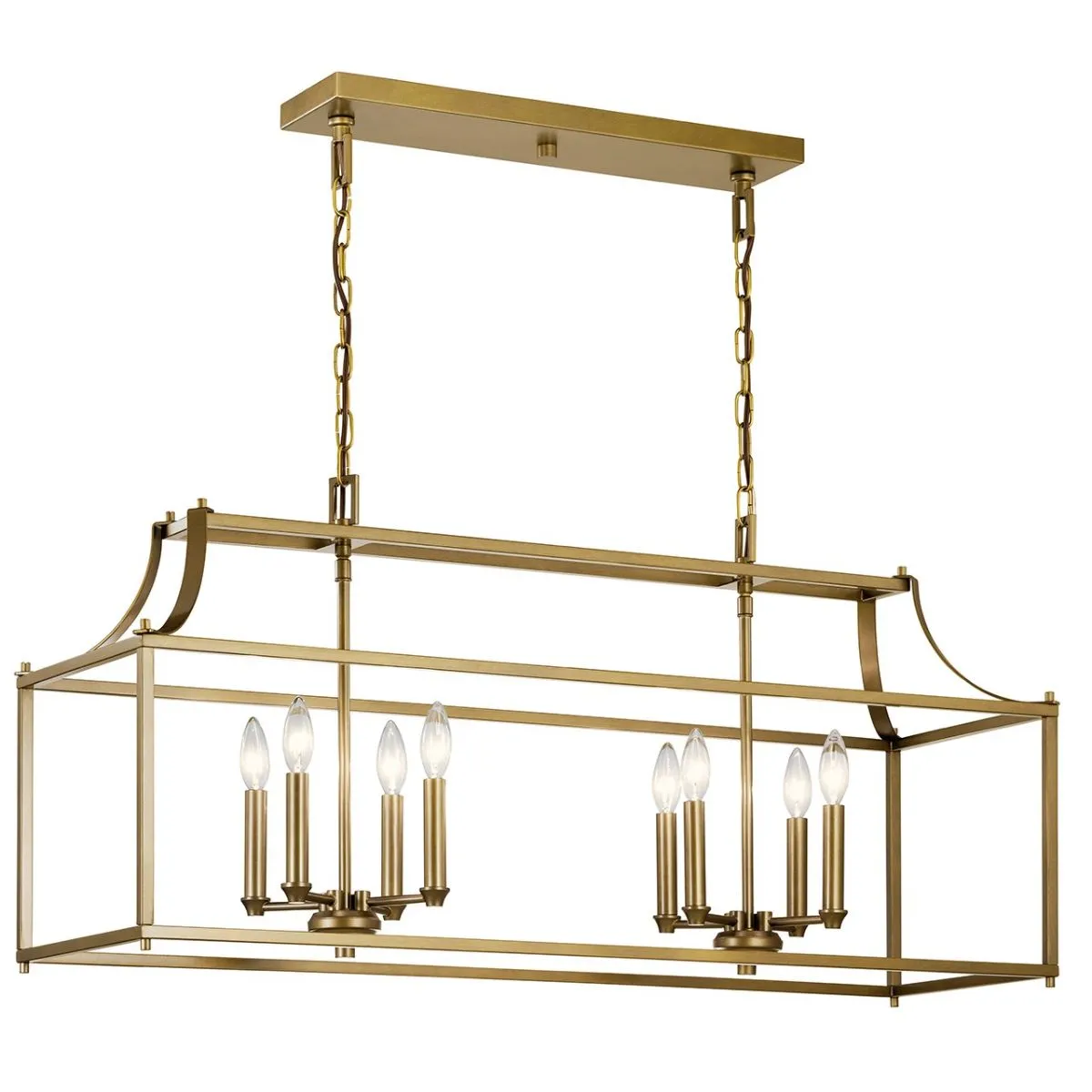 Morrigan 41 in. 8 Lights Chandelier Brass Finish
