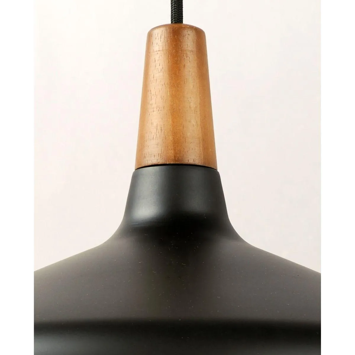Nordic 15 in. Pendant Light Black Finish