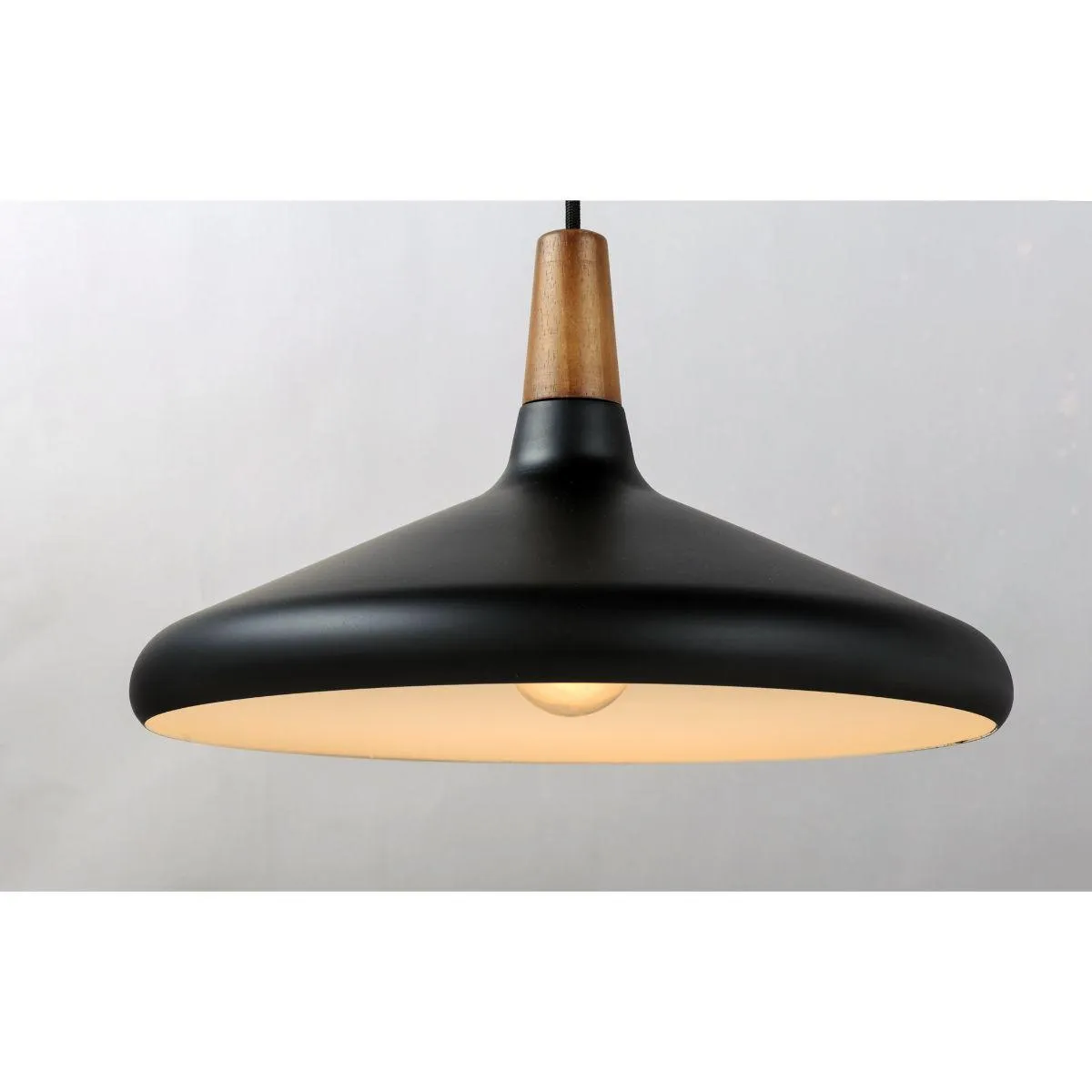 Nordic 15 in. Pendant Light Black Finish