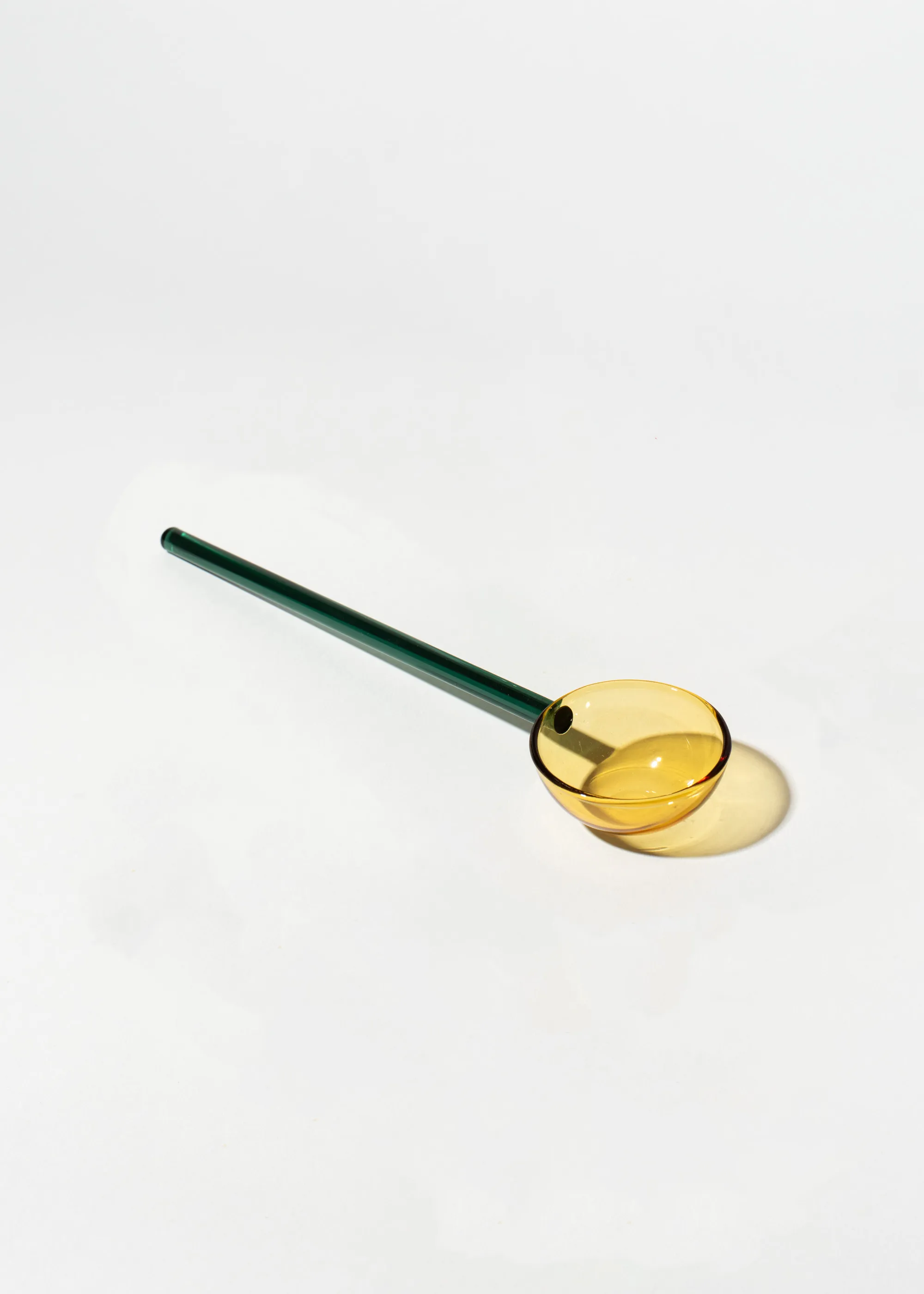Orange Glass Spoon