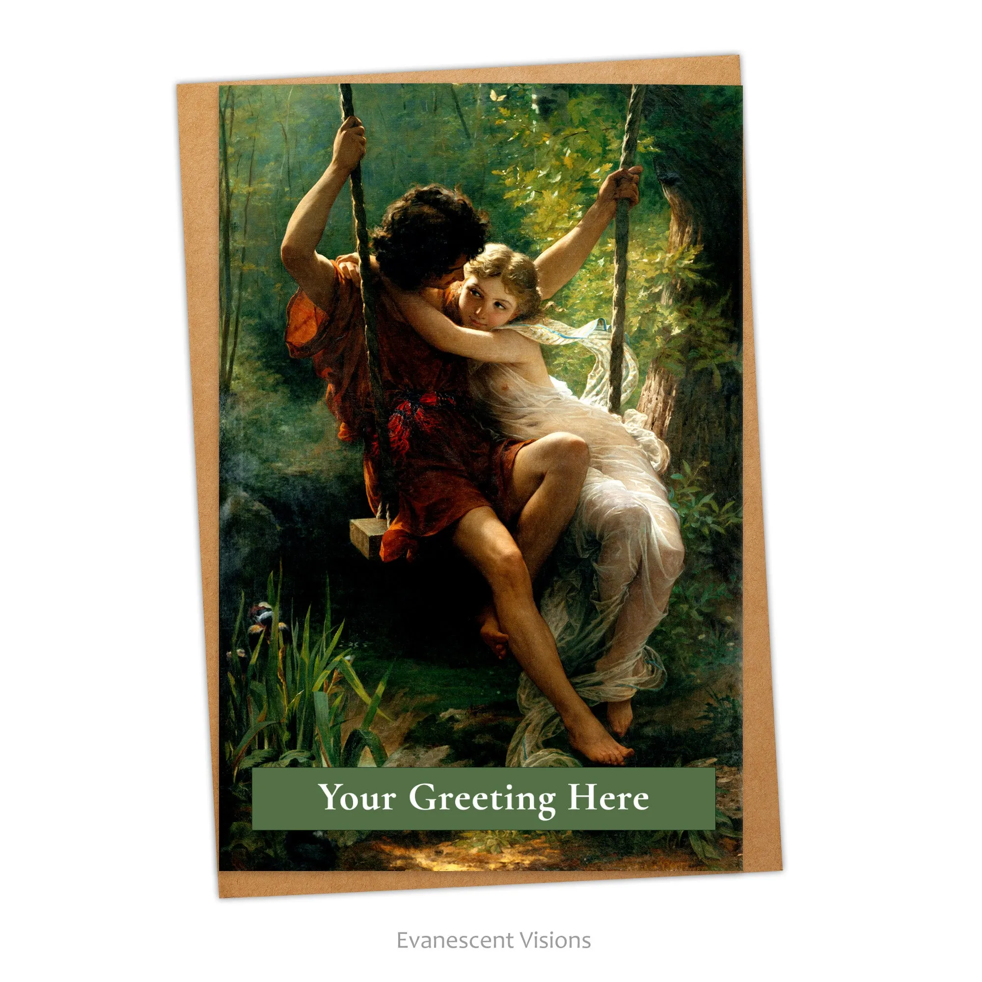 Personalised Romantic Love Painting Card