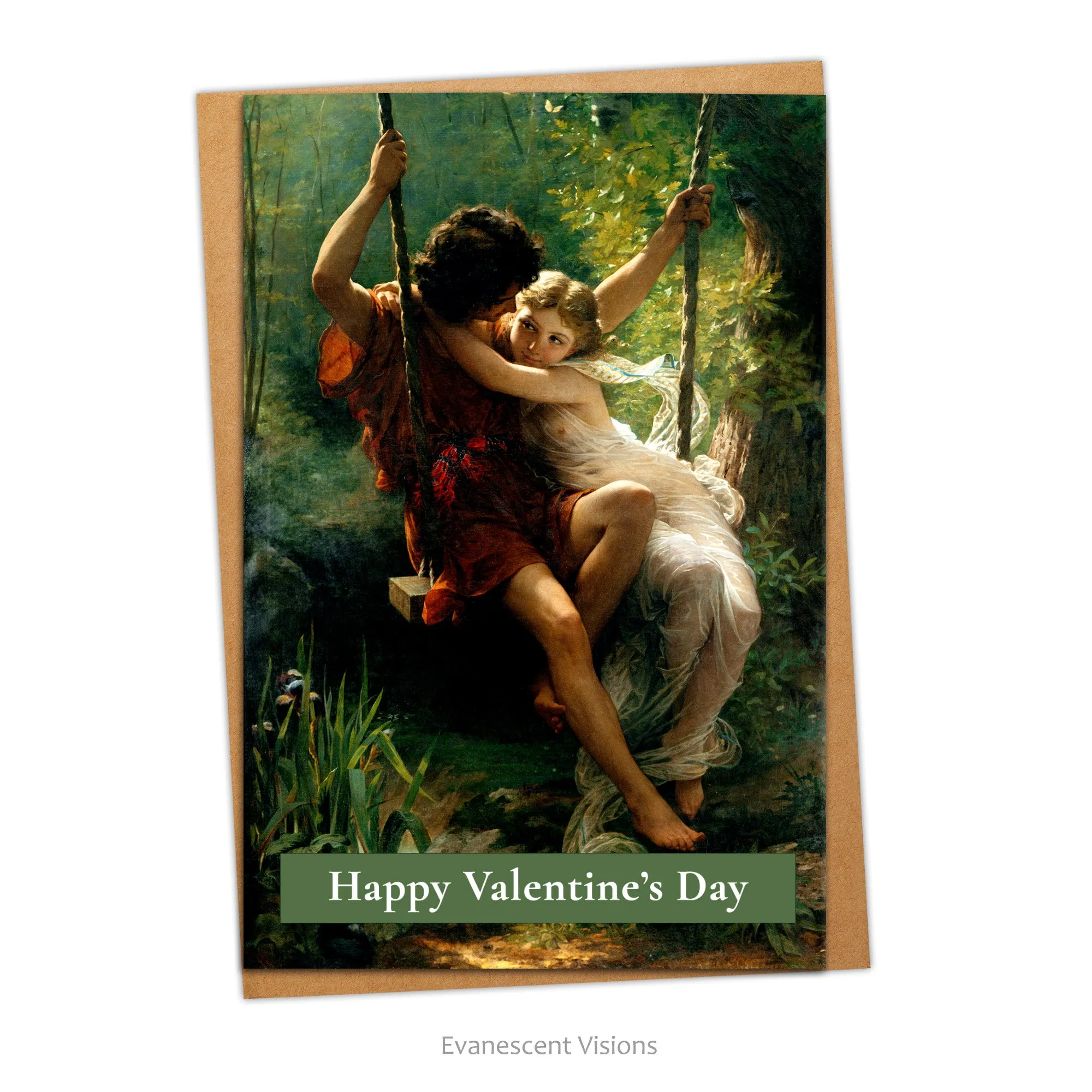 Personalised Romantic Love Painting Card
