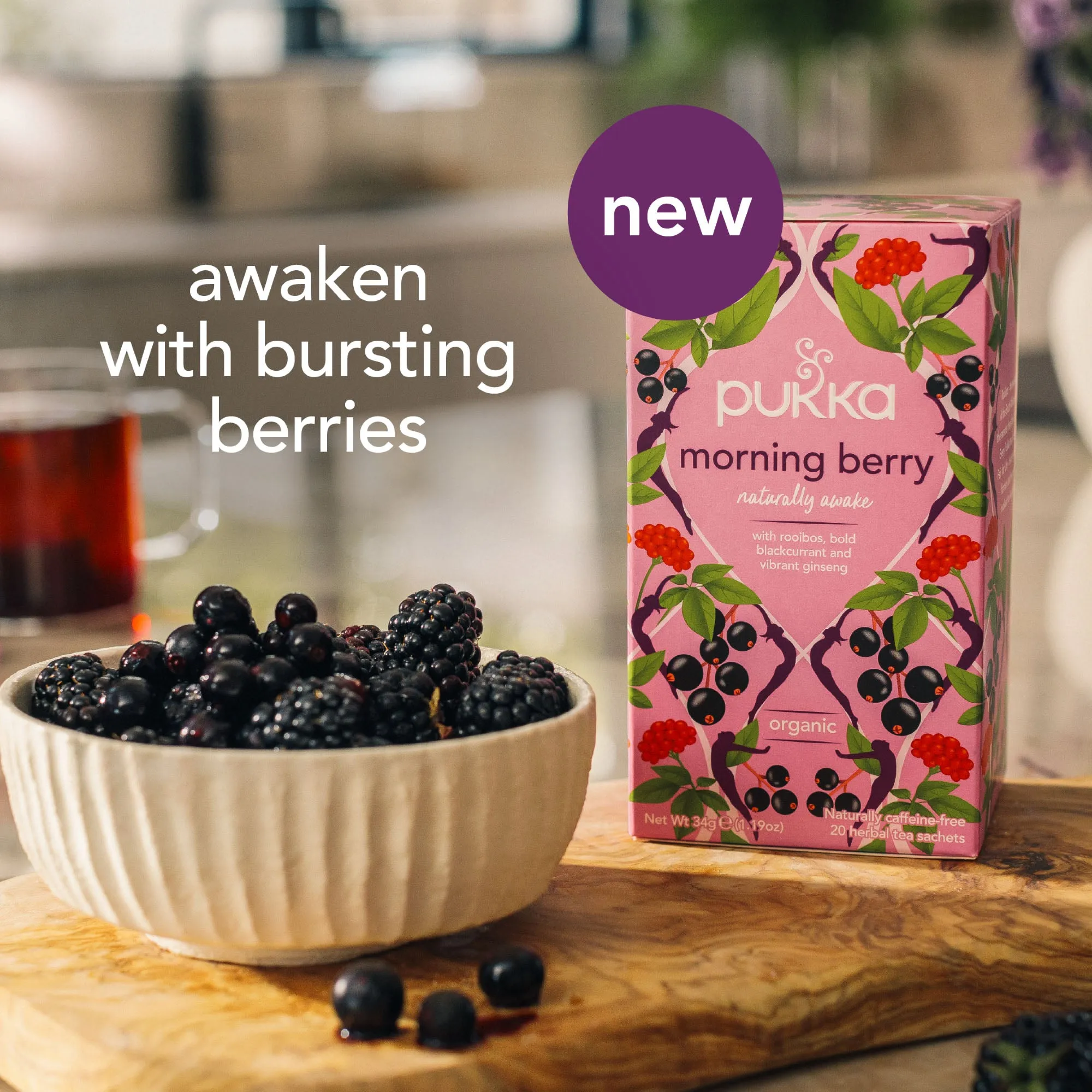 Pukka Herbs Morning Berry Organic 20 Tea bags
