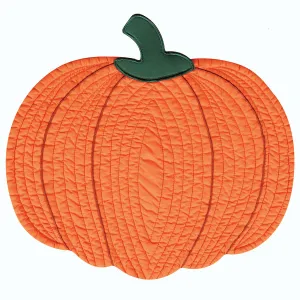 Pumpkin Shaped Quilted Placemat