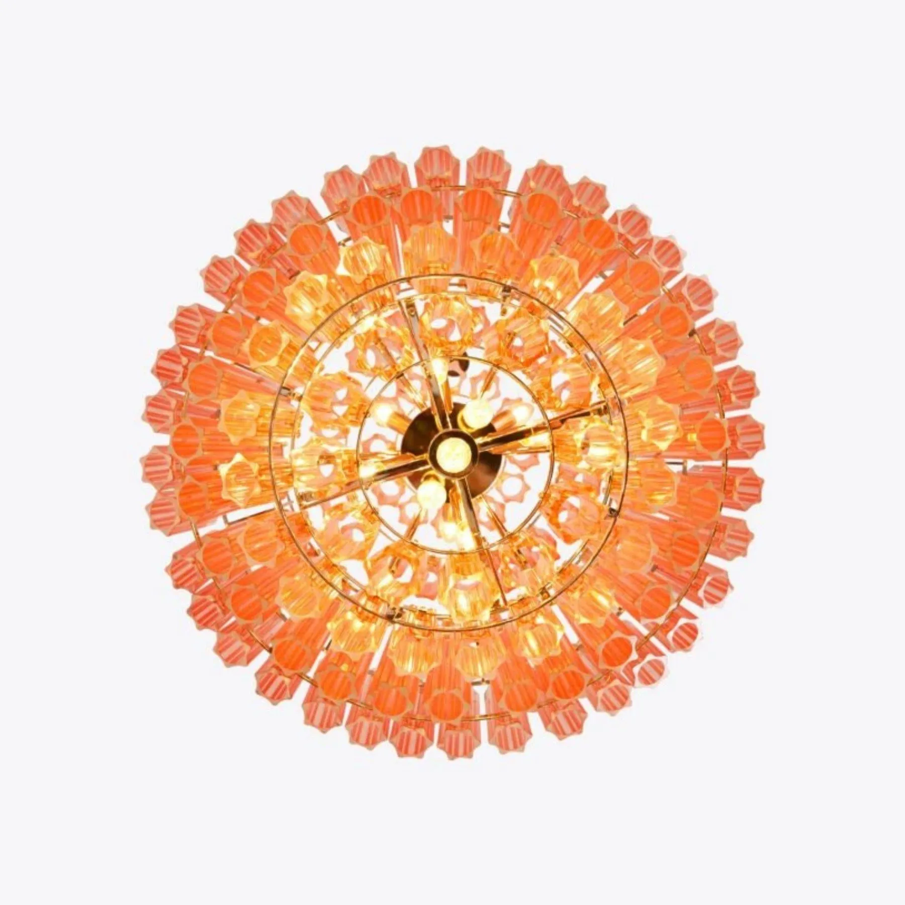 Pure White Lines Grande Palermo Chandelier