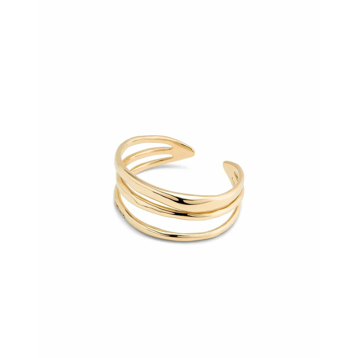 Rigid 18K gold-plated bracelet - PUL2440ORO