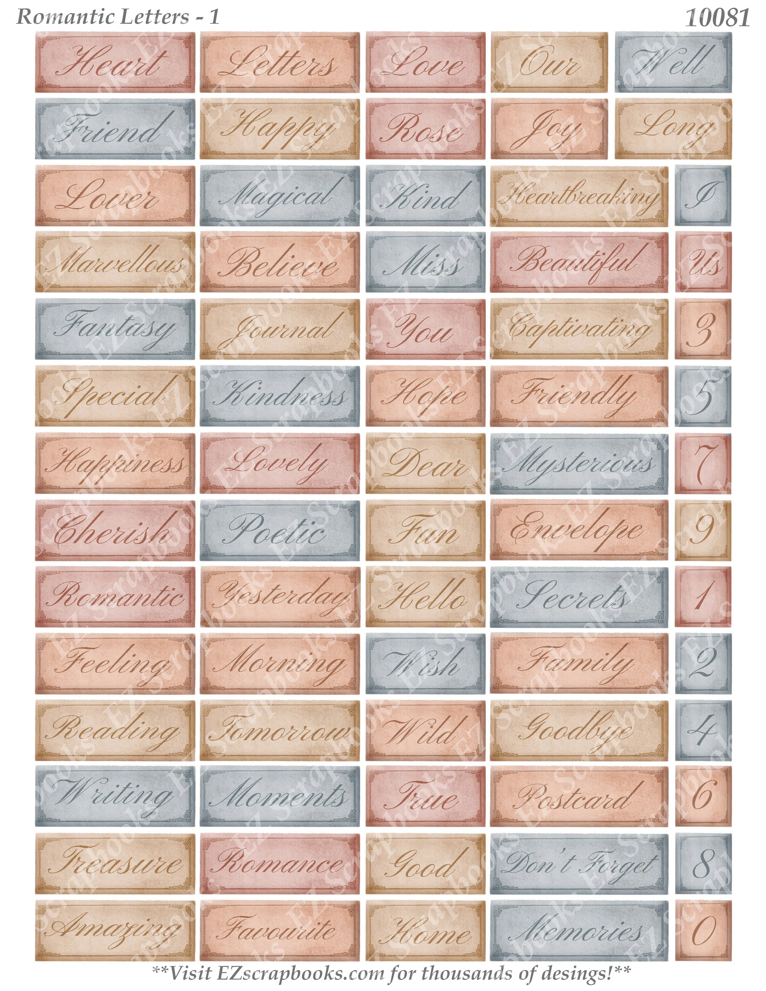 Romantic Letters 1 - 10081