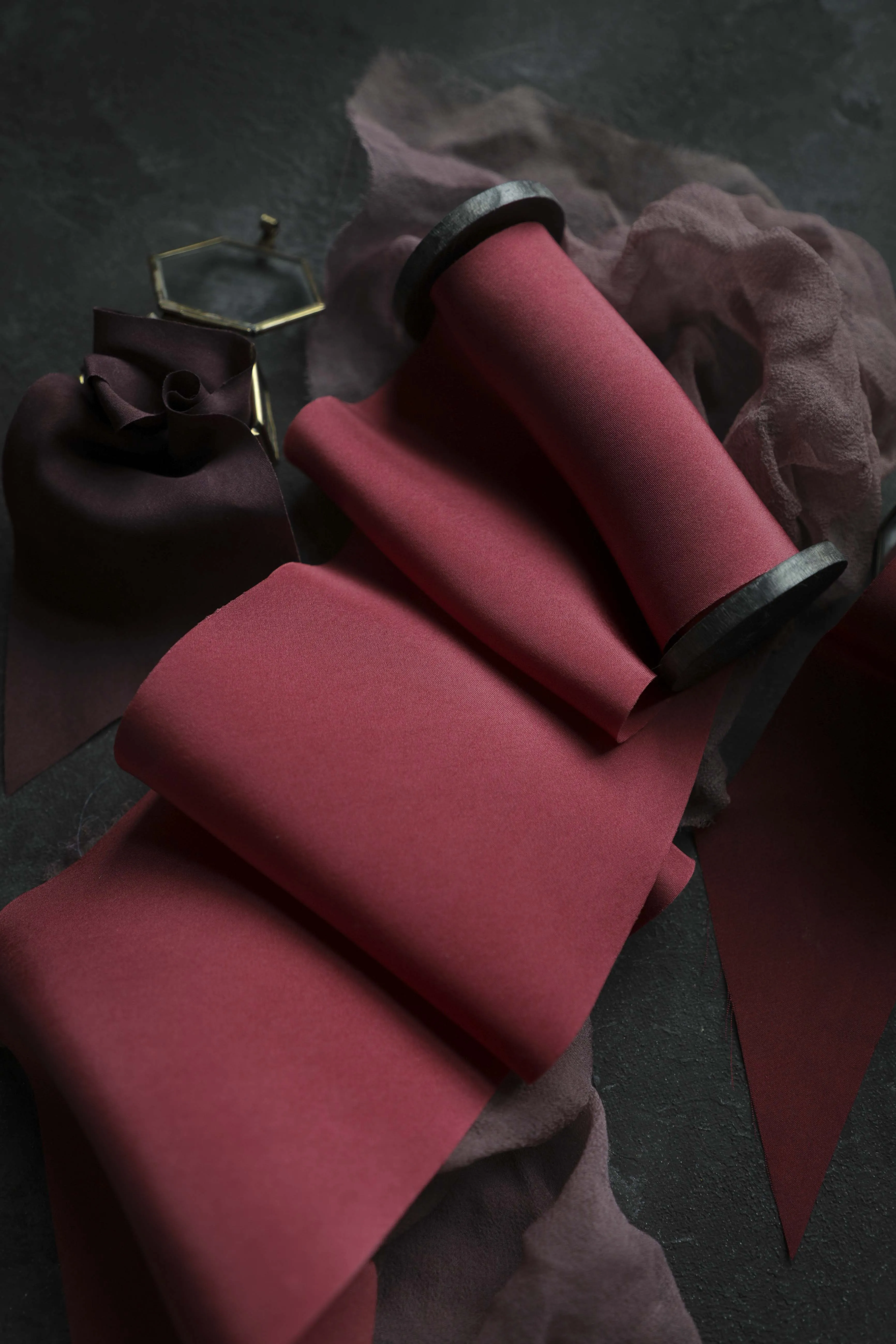 Romantic Red Silk Ribbon
