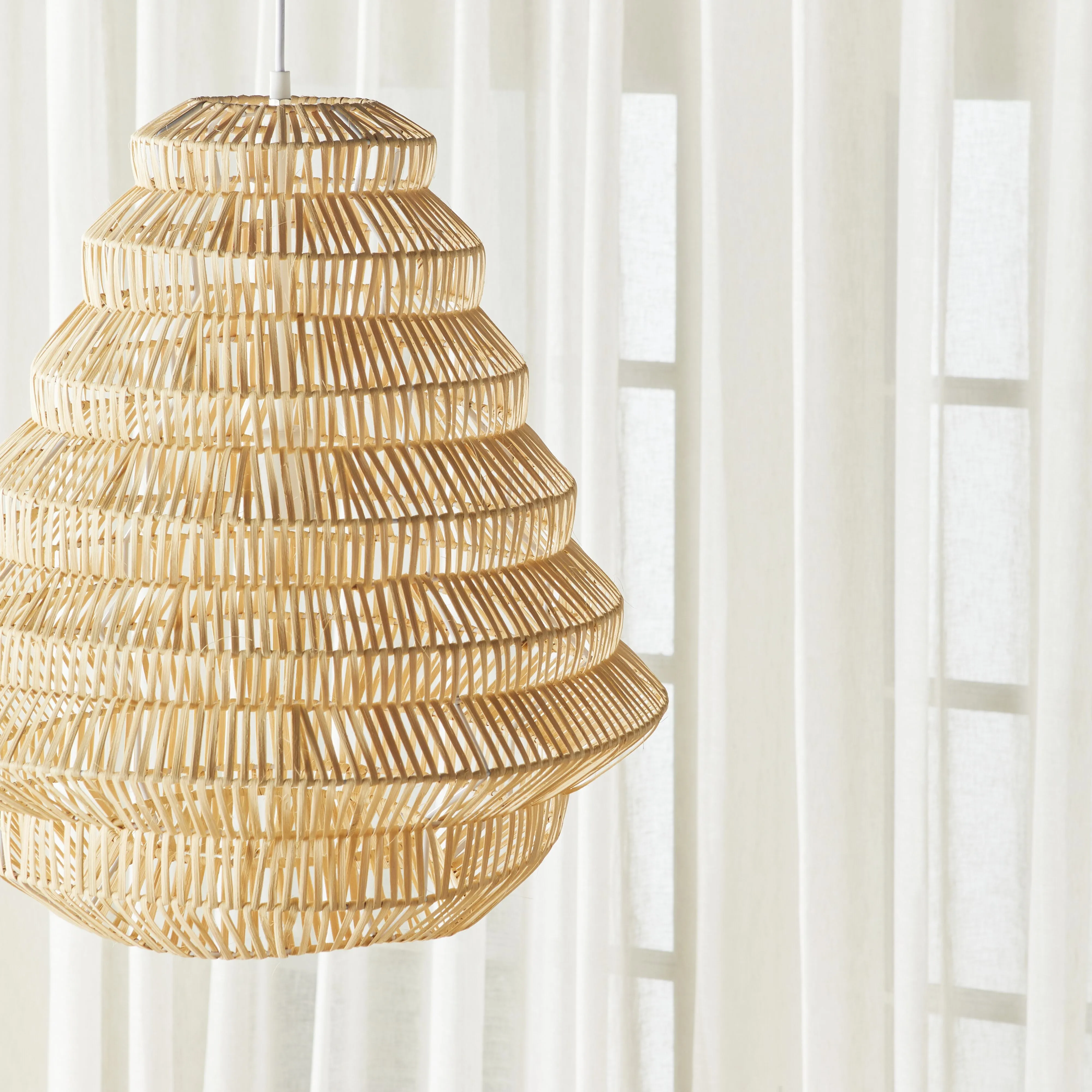 Romsey Rattan Weave Pendant 50x50cm