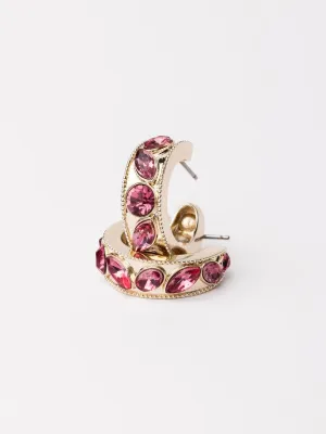 Rose Camryn Huggie Hoop