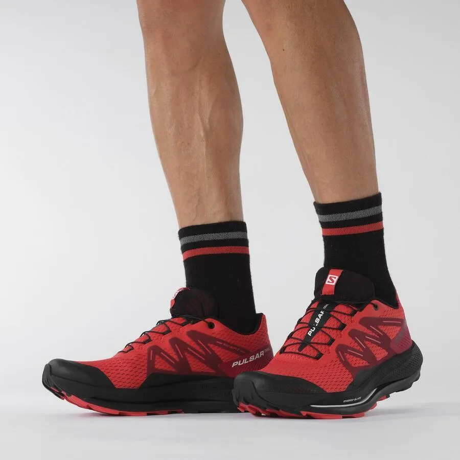 Salomon Pulsar Trail | Poppy Red / Biking Red / Black | Mens